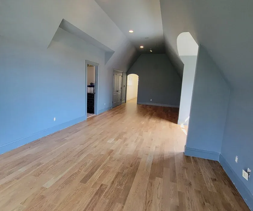 Finished interior room after drywall, trim and door installation